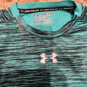Under Armour Turquoise and Black Performance Top